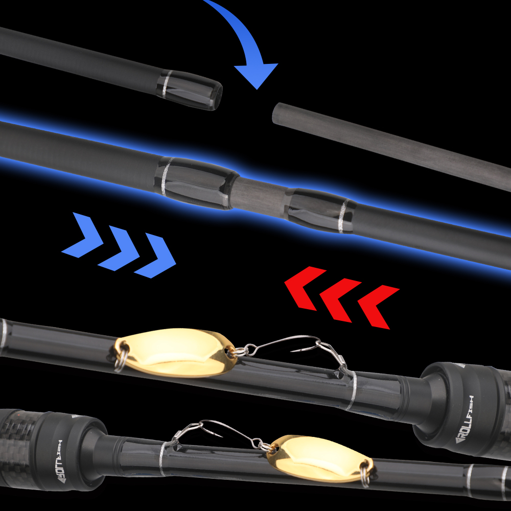 قصبة صيد رولفيش من ألياف الكرب - مراجعة Fishing Rod Surf وسعره